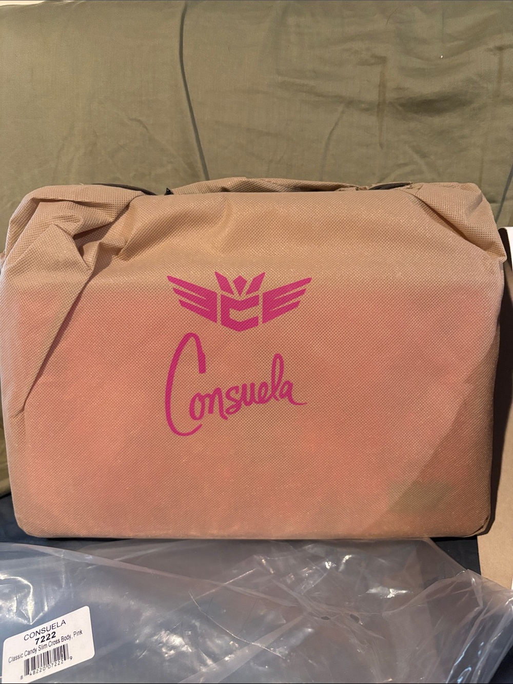 NWT Consuela Classic Pink Candy Slim Cross Body